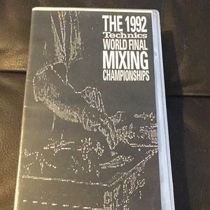 VHS tape 1992 Technics World Final Mixing Championship